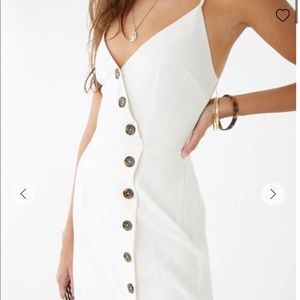 F21 linen midi dress - XS